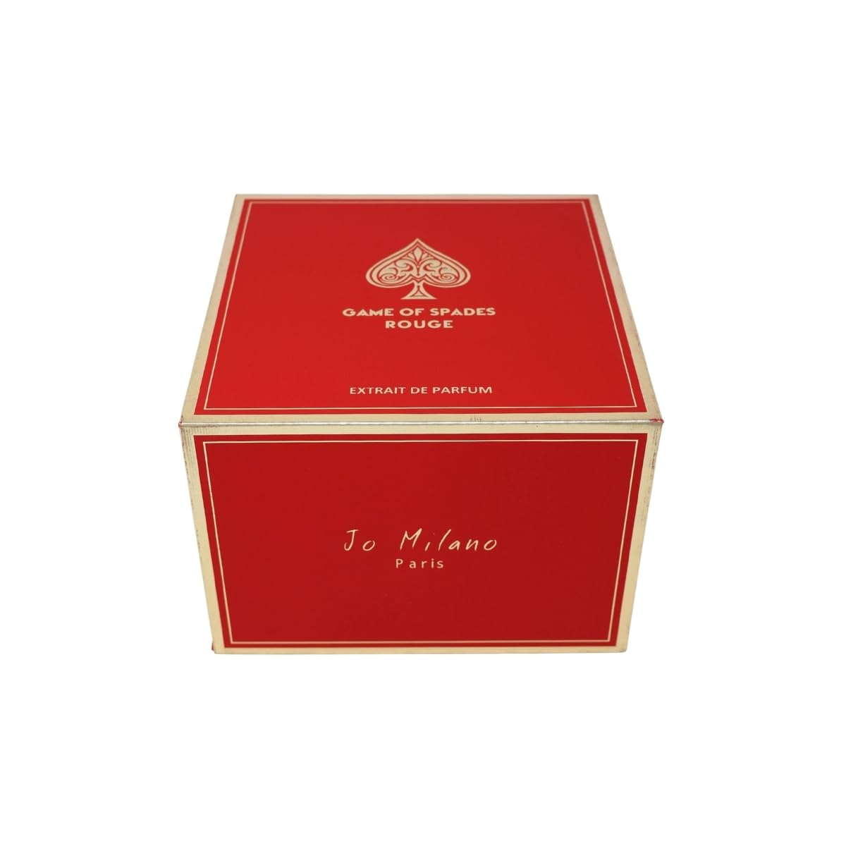 Jo Milano Game of Spades ROUGE EXTRAIT 4-Piece Gift Set Unisex, (3.4 Oz Extrait de Parfum Spray + 6.8 Oz Body Cleanser + 6.8 Oz Body Cream + 0.27 Oz Refillable Atomizer)