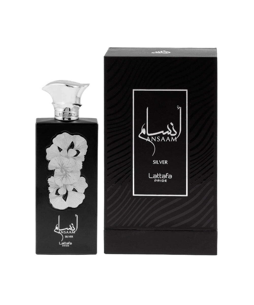 Ansaam Silver Eau De Parfum Spray for Unisex, 3.4 Ounce BY Lattafa