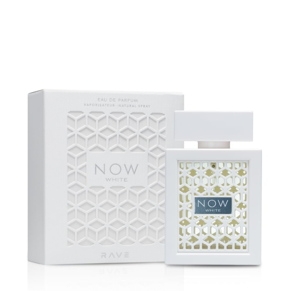 Rave Now White Eau de Parfum Spray for Unisex, 3.4 Ounce BY LATTAFA