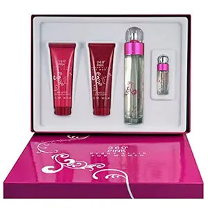 360 PINK PERRY ELLIS FOR WOMAN EAU DE PARFUM SPRAY 4 PIECE GIFT SET