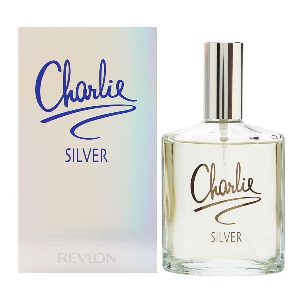CHARLIE SILVER EAU DE TOILETTE REVLON 3.3 OZ/ 100 ML
