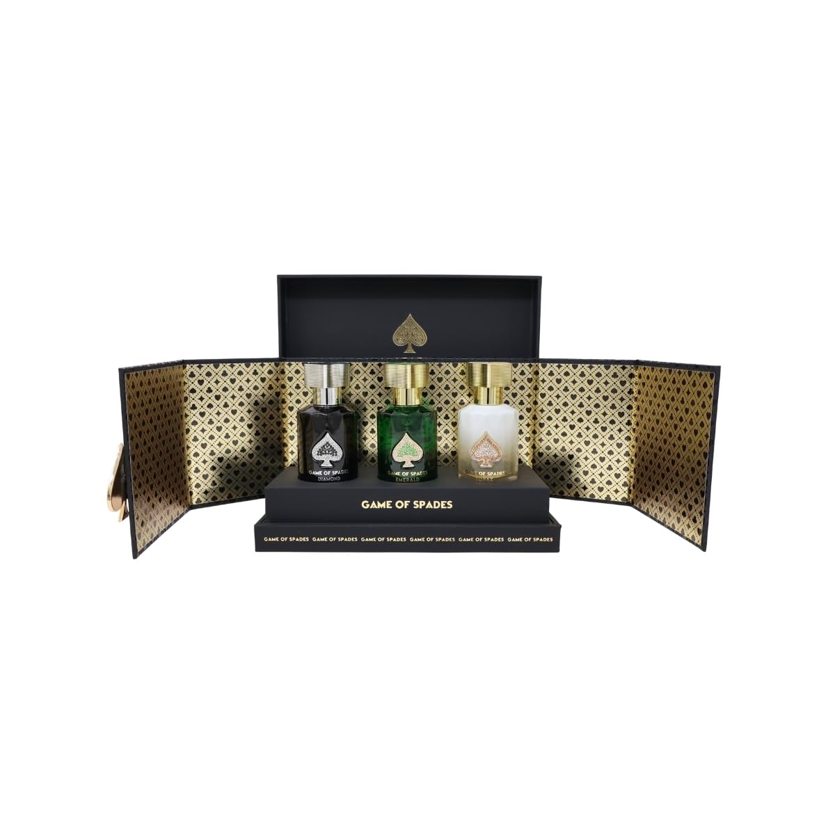 Jo Milano Game of Spades TOPAZ, EMERALD and DIAMOND 3 pcs 30ml Parfum spray Diamond Collection SET