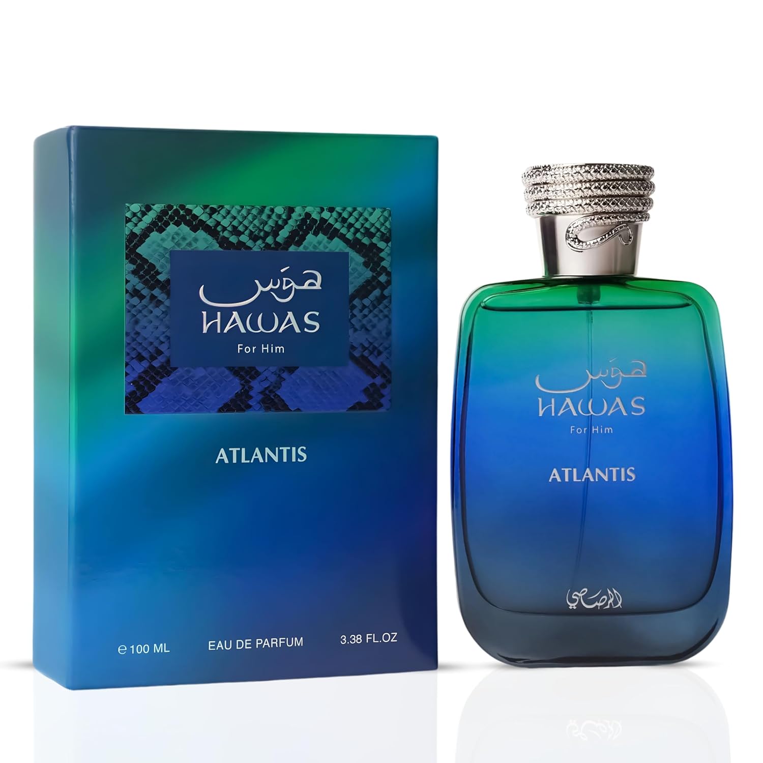 RASASI Hawas Atlantis Eau de Parfum for Men, 100ml (3.4 oz)