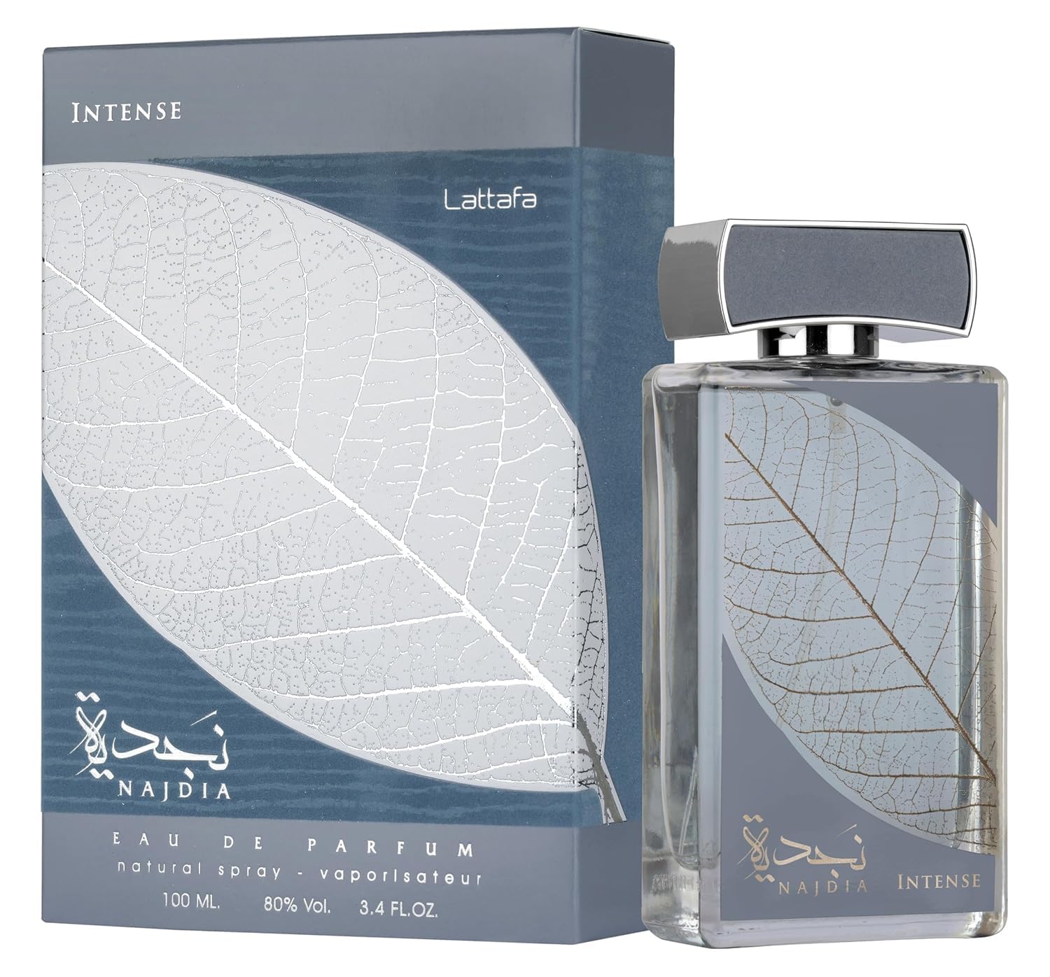 Najdia Intense Eau de Parfum Spray Long-Lasting Fragrance for Men, 3.4 Ounce / 100 ml BY LATTAFA