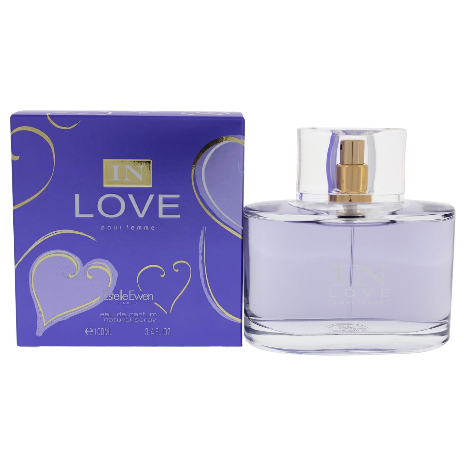 PURPLE LOVE INTENTION ESTELLE VENDOME PARIS EAU DE PARFUM FOR WOMEN 3.3 OZ/ 100 ML