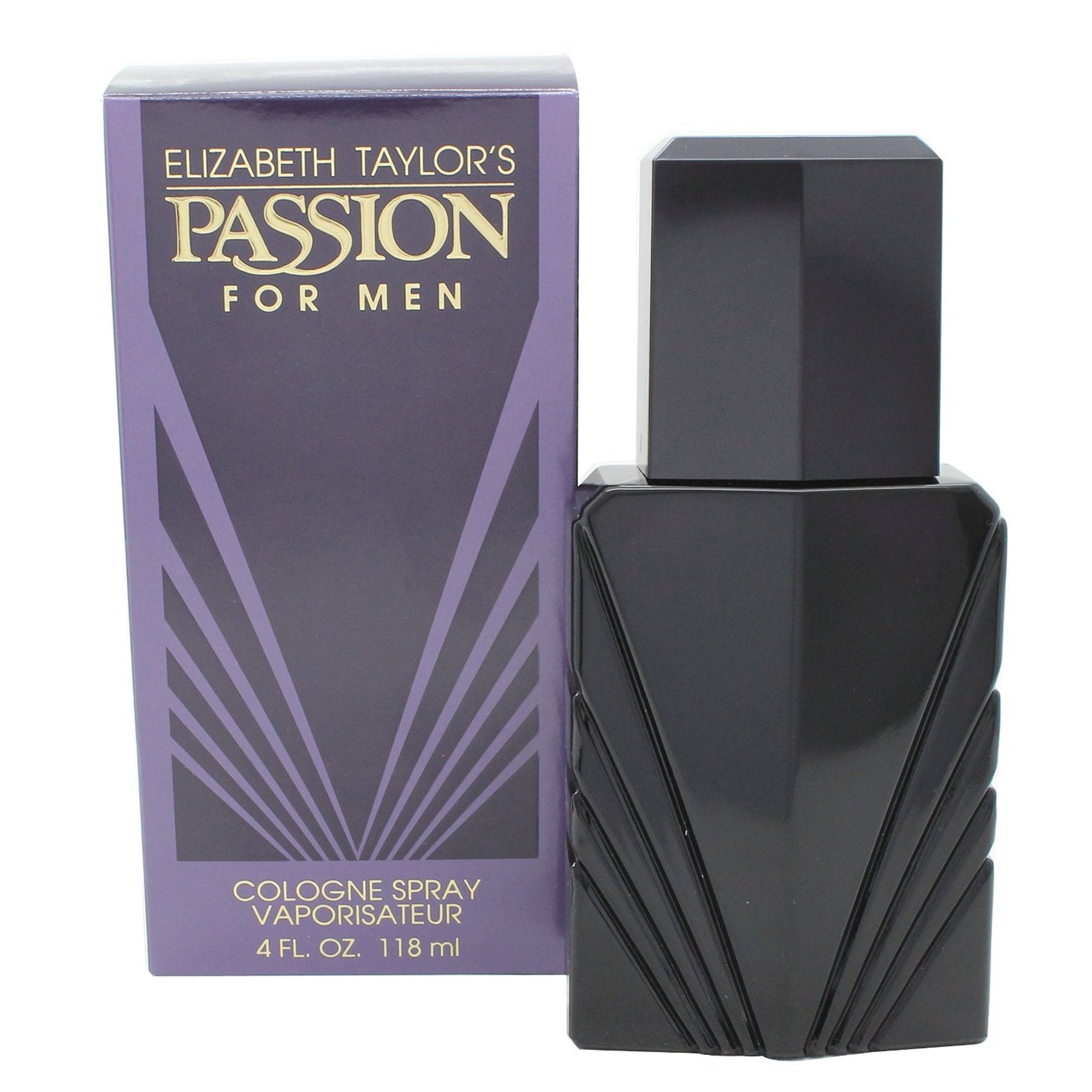 ELIZABETH TAYLOS PASSION FOR MEN COLOGNE 4 FL OZ 118 ML