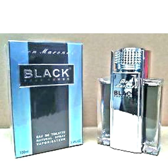 RON MARONE'S BLACK POUR HOMME EAU DE PARFUM NATURAL SPRAY 3.4 OZ/ 100 ML