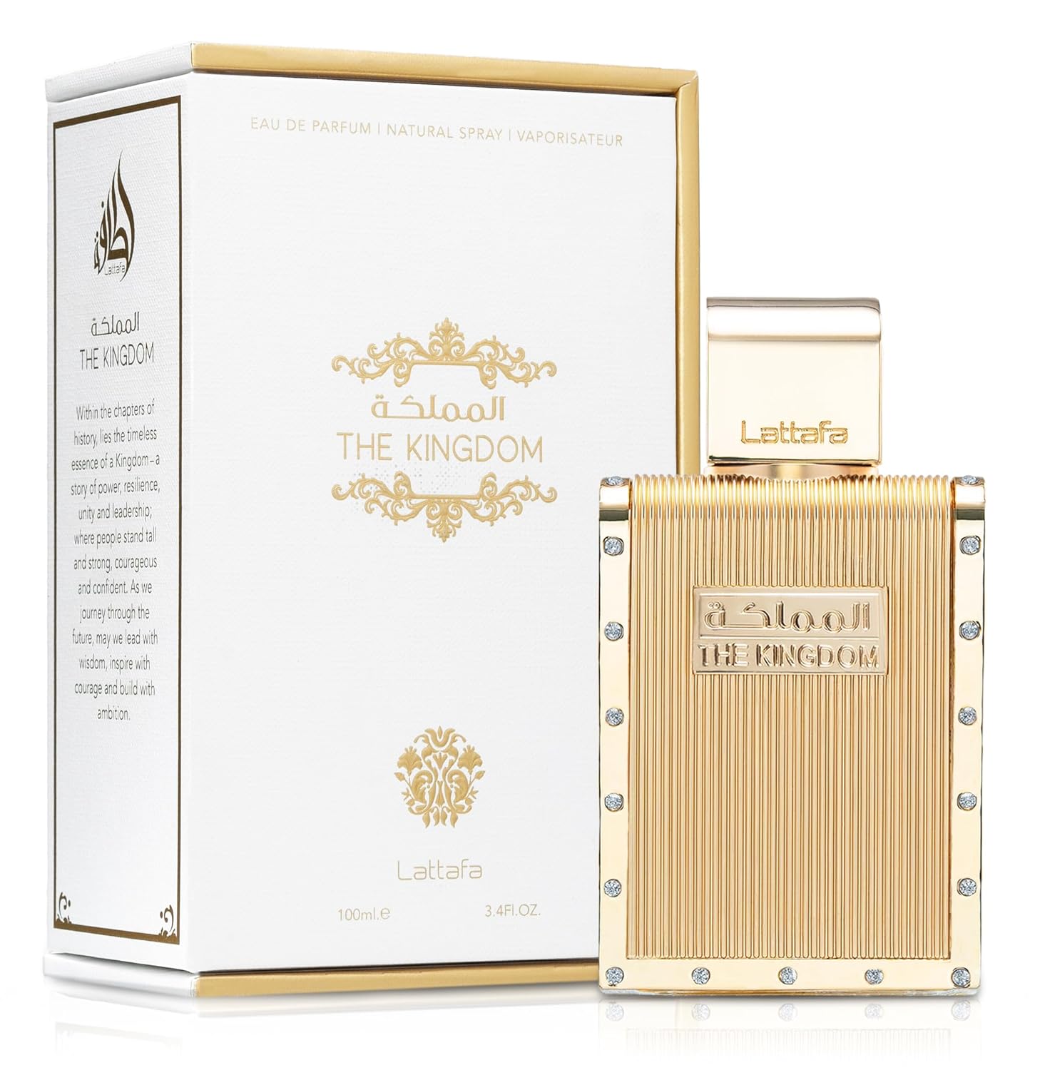 The Kingdom Eau De Parfum Spray for Men, 3.4 Ounce BY LATTAFA