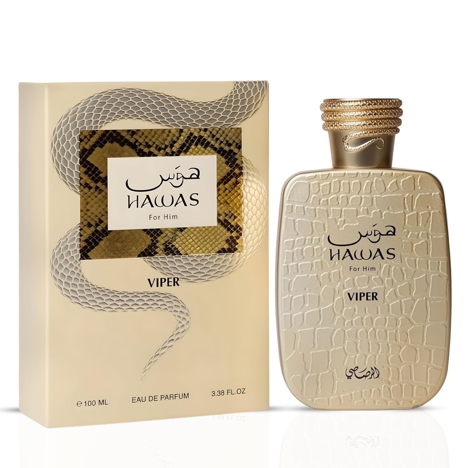 RASASI Hawas Viper Eau de Parfum for Men, 100ml (3.4 oz)