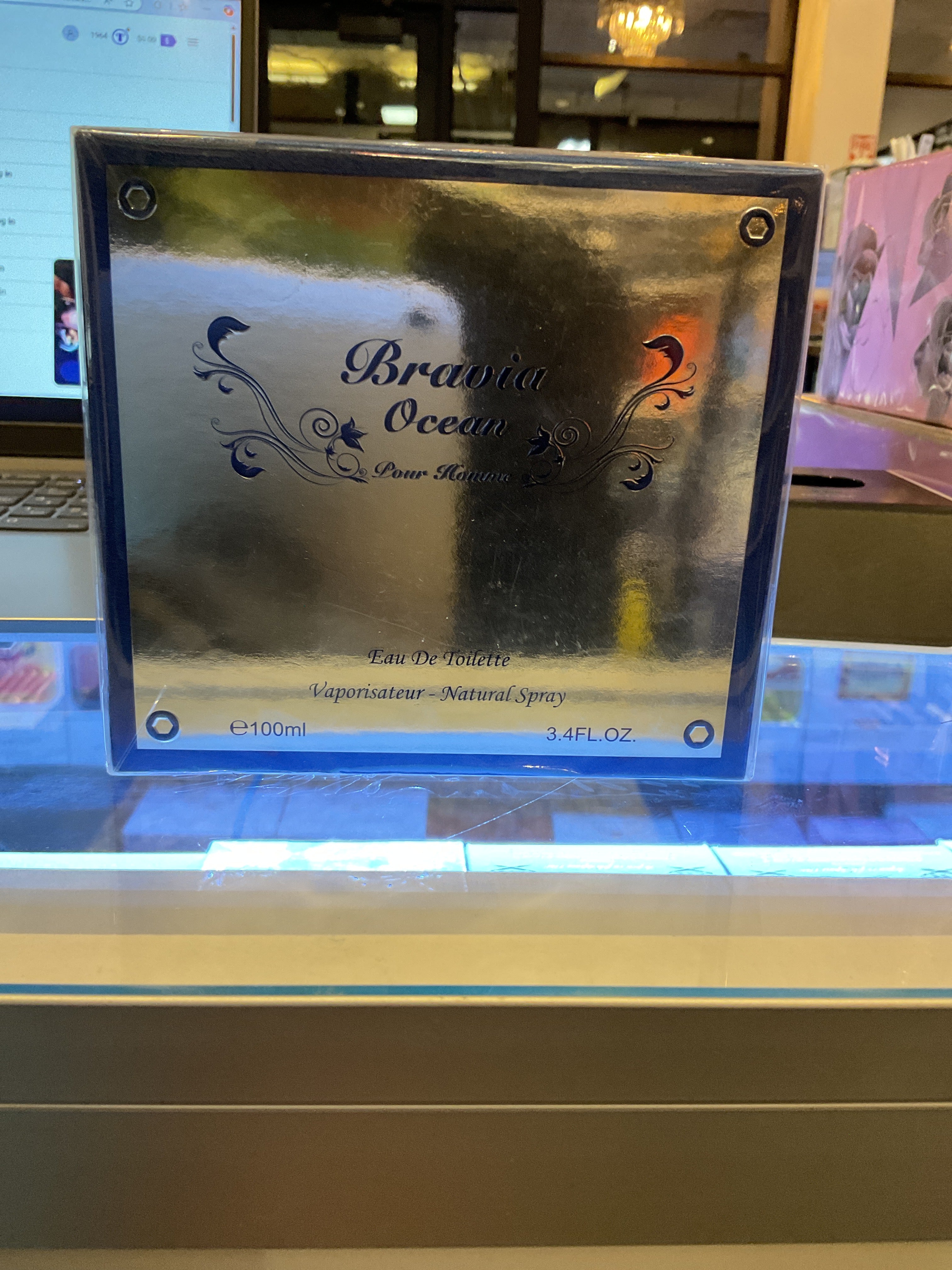 BRAVIA OCEAN POUR HOMME EAU  DE TOILETTE 3.4 OZ/ 100 ML