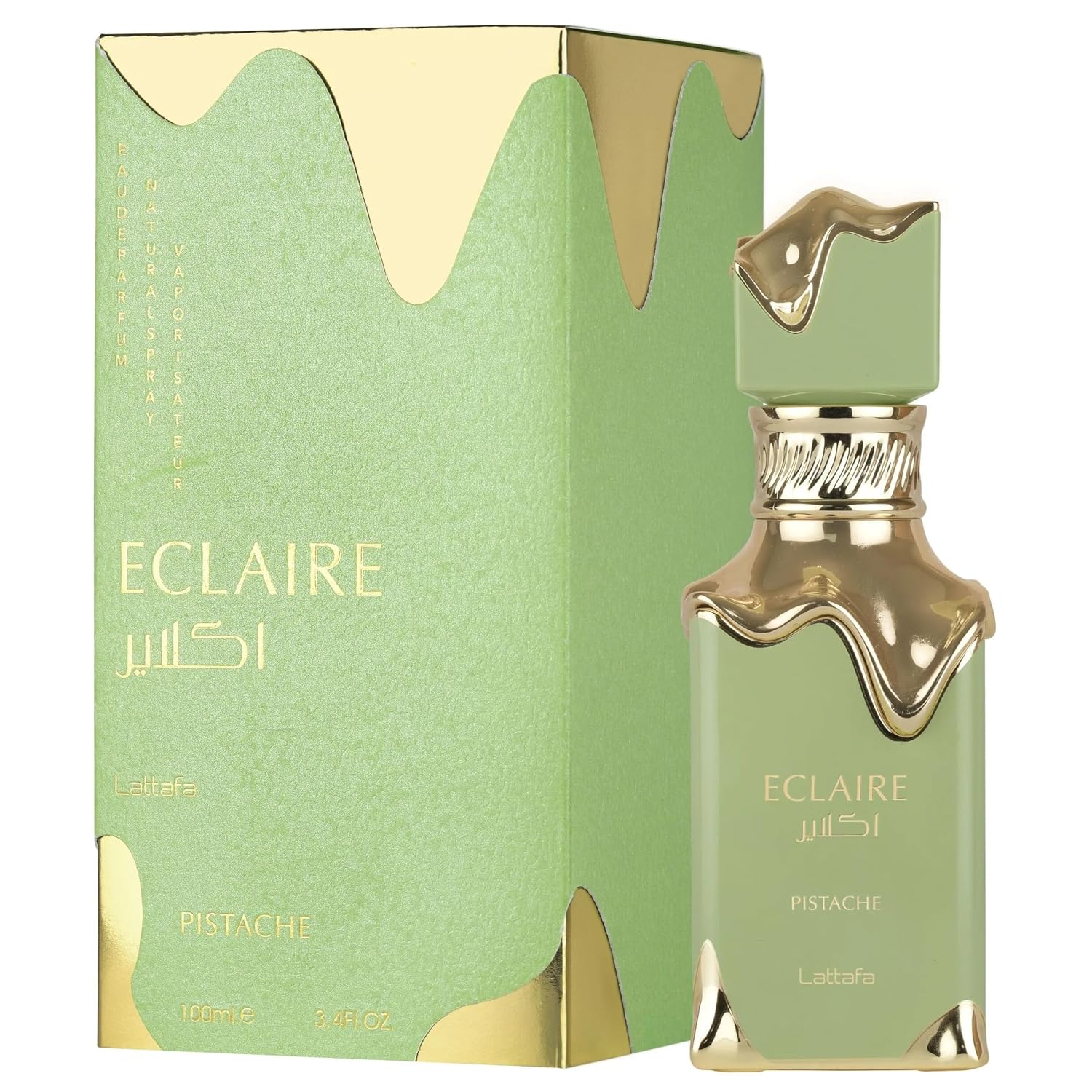 Eclaire Pistache Fragrance for Women, 3.4 Ounce / 100 ml BY LATTAFA