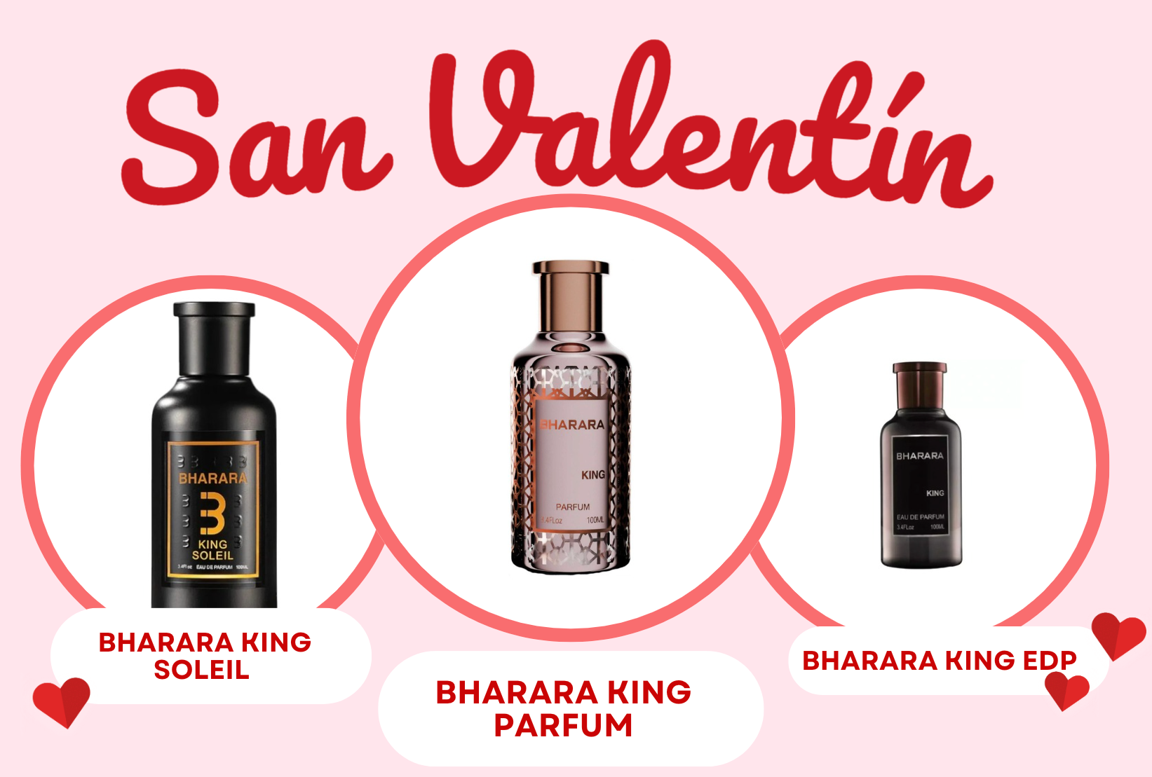 BHARARA KING TRIO – EDP 3.4 + King Soleil + King Parfum