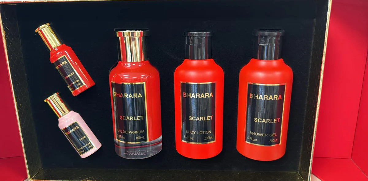 BHARARA SCARLET LUXURY 5 PEICE GIFTSET