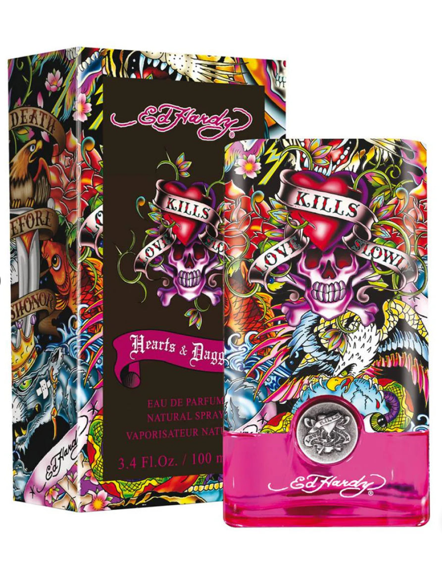 ED HARDY LOVE KILLS SLOWLY EAU DE PARFUM 3.4 OZ / 100 ML
