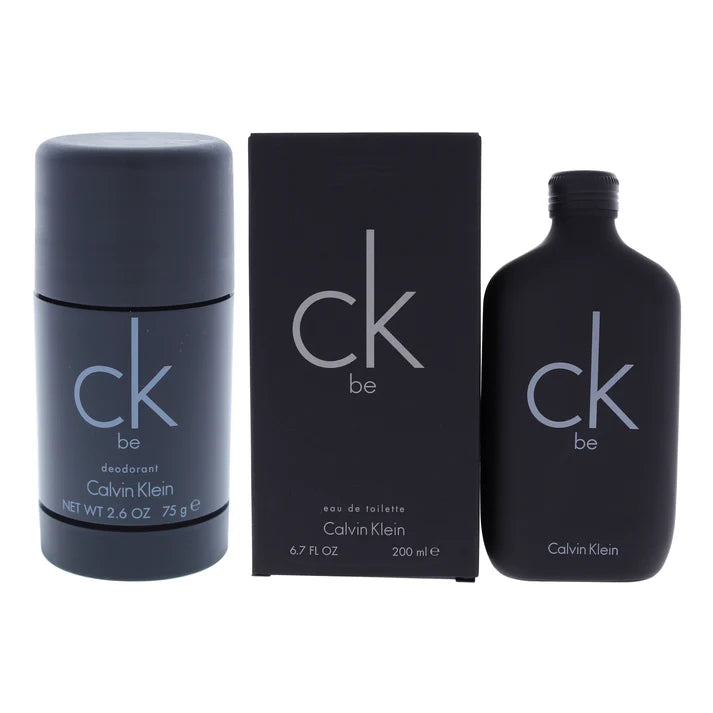 CK BE CALVIEN KLEIN EAU DE TOILETTE SPRAY 6.7 OZ + DEODORANT STICK 2.6 OZ SET