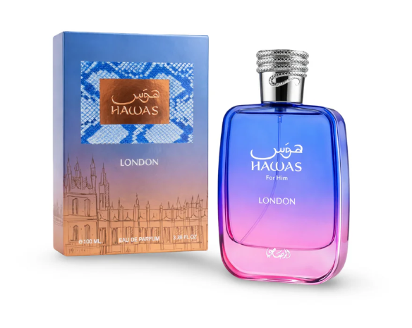 Rasasi Unisex Hawas London EDP Spray 3.4 oz