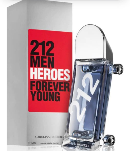 212 MEN HEROES FOREVER YOUNG BY CAROLINA HERRERA 3 OZ EDT