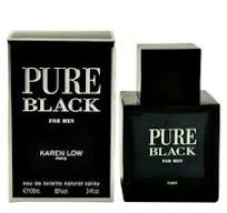 PURE BLACK FOR MEN EAU DE TOILETTE 3.4 FL / 80 ML BY:KAREN LOW