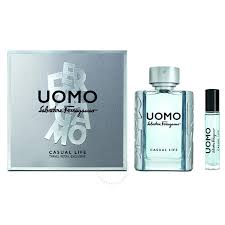 UOMO CASUAL LIFE BY SALVATORE FERRAGAMO SET EDT 100ML AND 10ML
