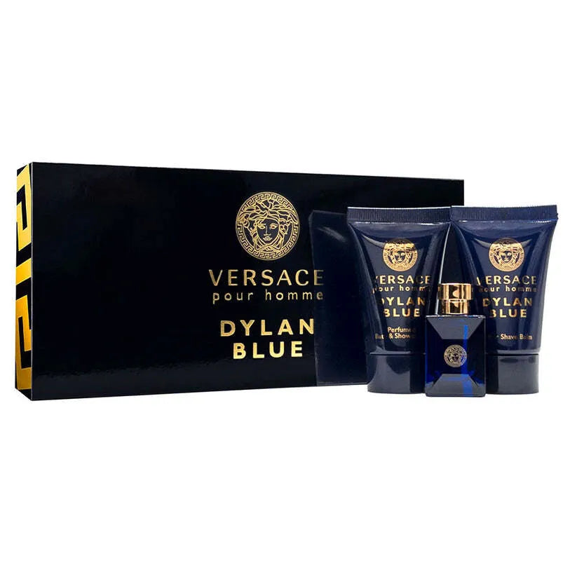 VERSACE POUR HOMME DYLAN BLUE GIFT SET BY: VERSACE 0.8 OZ MINI SET