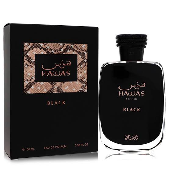Hawas Black by Rasasi for Men - 3.38 oz EDP Spray