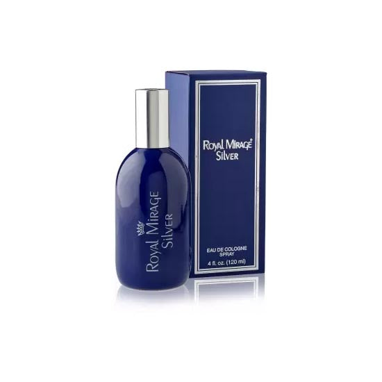 ROYAL MIRAGE SILVER EAU DE COLOGNE SPRAY 4 FL. OZ/ 120 ML