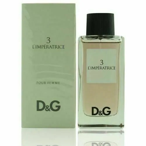 DOLCE & GABBANA BY 3 L IMPERATRICE POUR FEMME 3.3 OZ EDT WOMEN