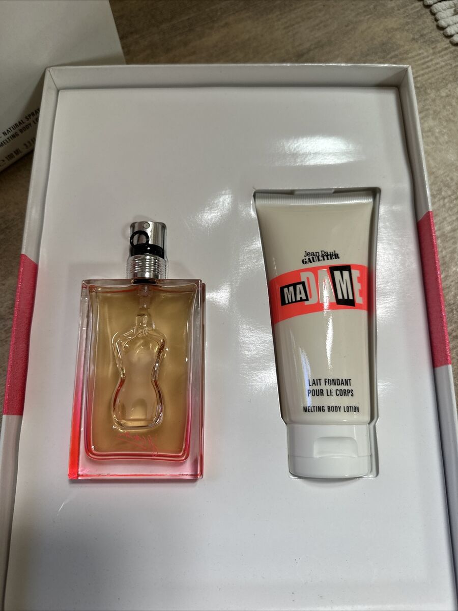 JEAN PAUL GAULTIER MADAME EAU DE TOILETTE NATURAL SPRAY 1.7 OZ/ 50 ML & MELTING BODY LOTION 3.3 OZ/ 100 ML 2 PEICE SET
