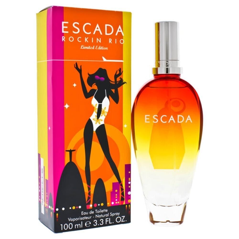 ESCADA ROCKIN ,RIO LIMITED EDITION   3.3 OZ EDT SPRAY WOMEN