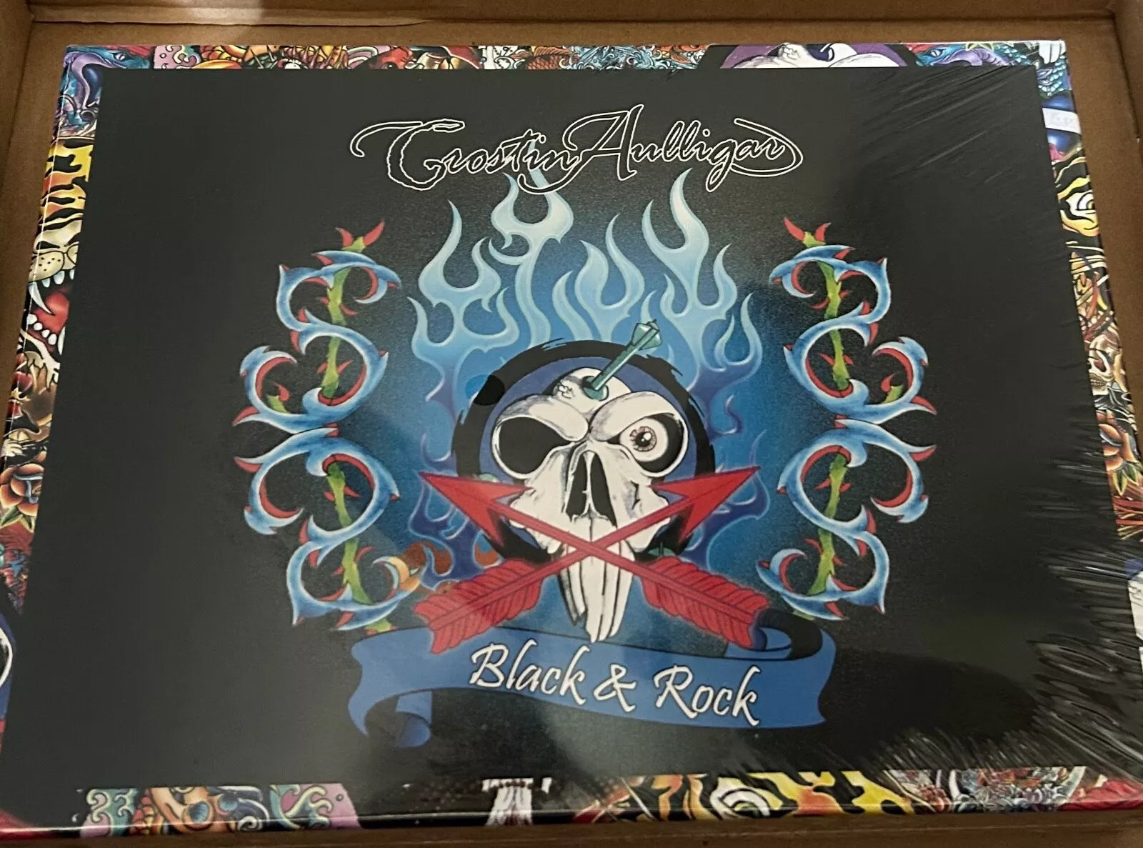 CROSTIN AULLIGAN BLACK & ROCK 4 PEICE GIFT SET