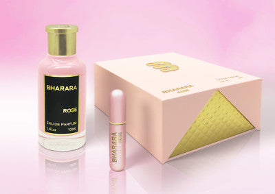 3 PIECE FRAGRANCE GIFT SET- Bharara Rose + Champagne Pink + Essence 3-Piece Perfume Gift Set