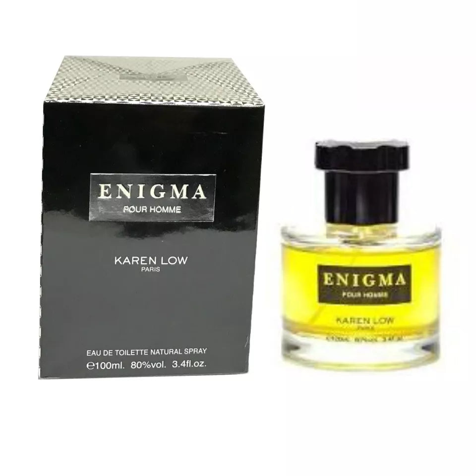 ENIGMA POUR HOMME KAREN LOW PARIS EAU DE TOILETTE 3.4 OZ/ 100 ML