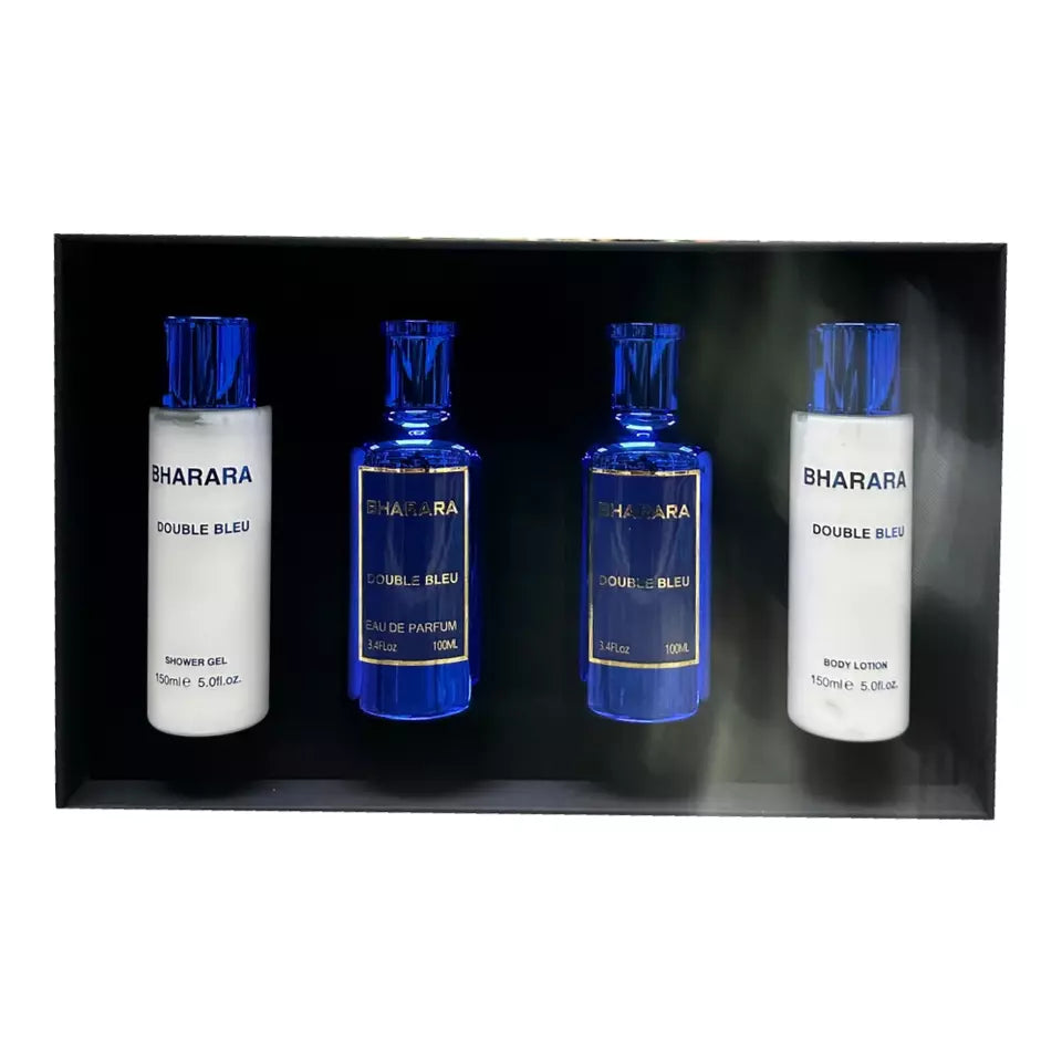 BHARARA DOUBLE BLEU BY: BHARARA EDP 4 PIECE GIFT SET