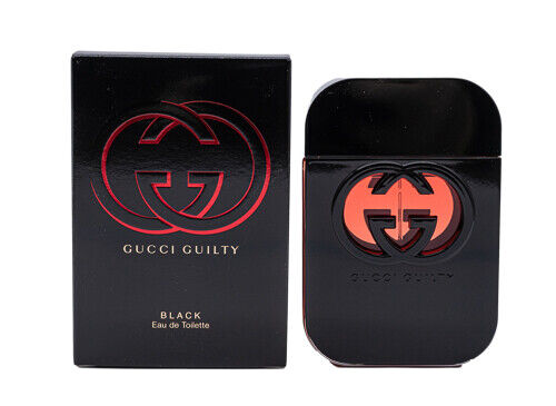GUCCI GUILTY BLACK POUR FEMME EAU DE TOILETTE 2.5 OZ SPRAY WOMEN