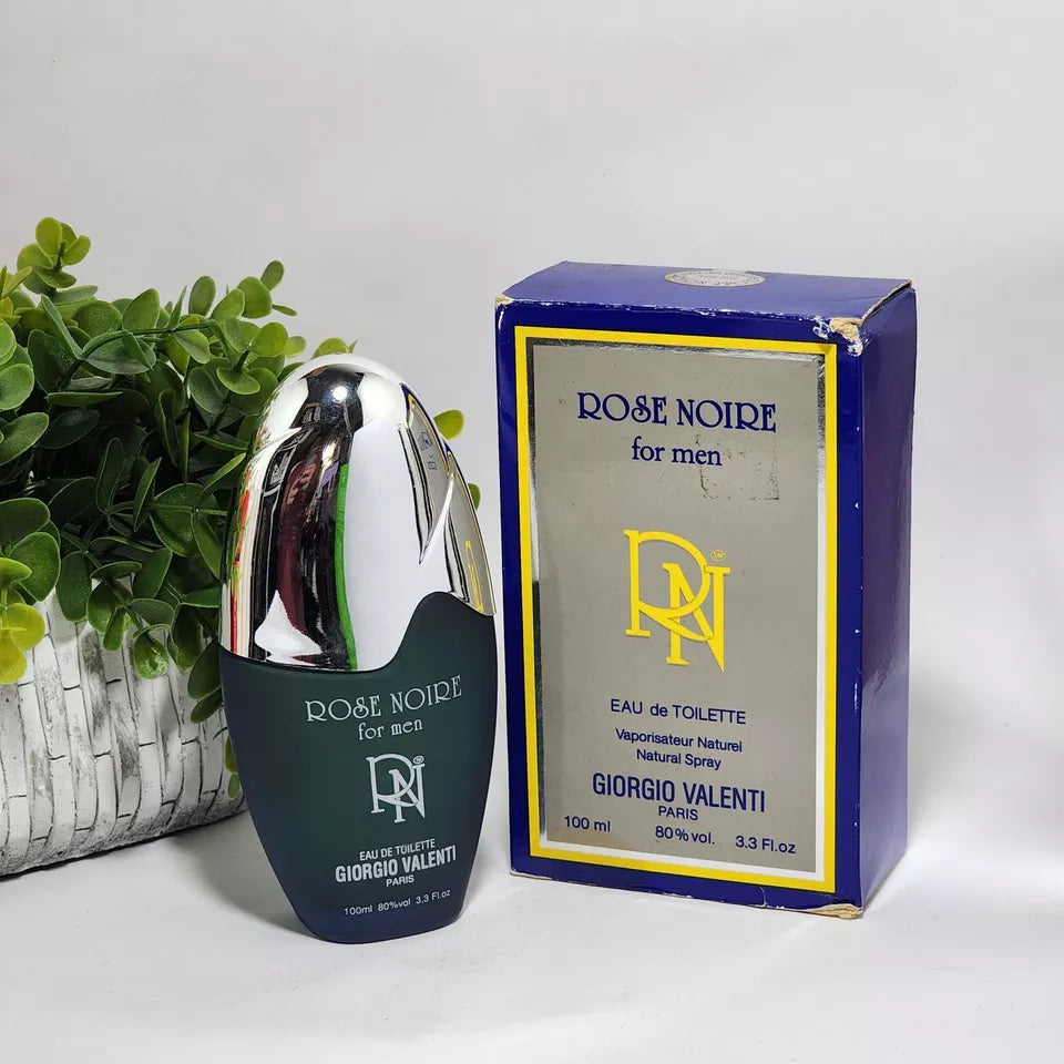 ROSE NOIRE FOR MEN RN EAU DE TOILETTE GIORGO VALENTI PARIS 3.3 FL OZ 100 ML