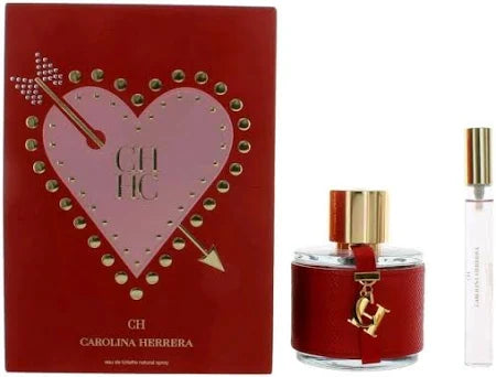 CH HC BY CAROLINA HERRERA SET WOMEN EDT 3.4OZ / TRAVEL 34OZ