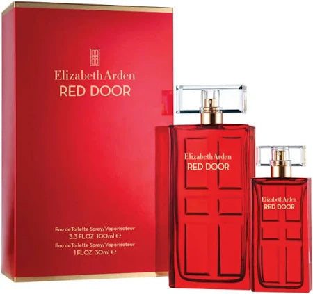RED DOOR BY ELIZABETH SET EDT 3.3OZ / EDT 1OZ SPRAY WOMEN