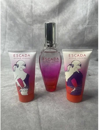 ESCADA OCEAN LOUNGE GIFT SET 3PCS EDT 1.7OZ, BODY LOTION 1.7OZ, SHOWER GEL 1.7OZ
