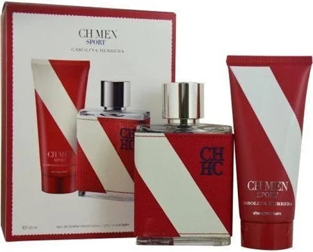 CH MEN SPORT BY CAROLINA HERRERA SET EDT 3.4OZ/ AFTER SHAVE BALM 3.4OZ