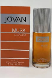 MUSK FOR MEN BY JOVAN  COLONGE SPRAY 3.0 OZ