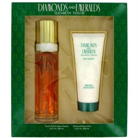 DIAMONDS AND EMERALDS BY: ELIZABETH TAYLOR SET 3.3 OZ / 100 ML EAU DE PARFUM