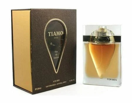 TIAMO GOLD EAU DE TOILETTE FOR MEN 3.4 OZ/ 100 ML