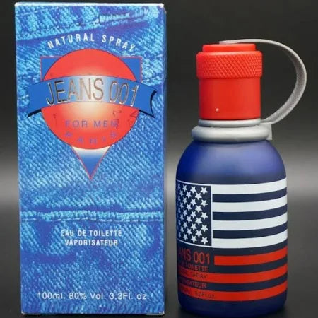 JEANS 001 FOR MEN PARIS EAU DE TOILETTE 3.4 OZ/ 100 ML