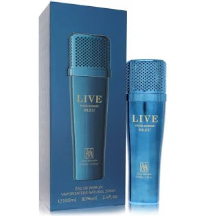 LIVE POUR HOMME BLUE EAU DE PARFUM 3.4 OZ / 100 ML  BY: VICTOR MANUEL
