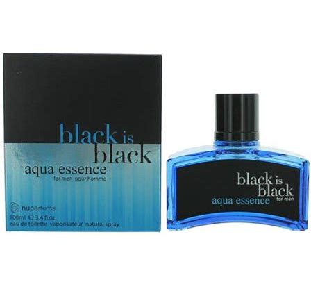 BLACK IS BLACK AQUA ESSENCE FOR MEN POUR HOMME BY: NUPARFUMS 3.4 OZ/ 100 ML